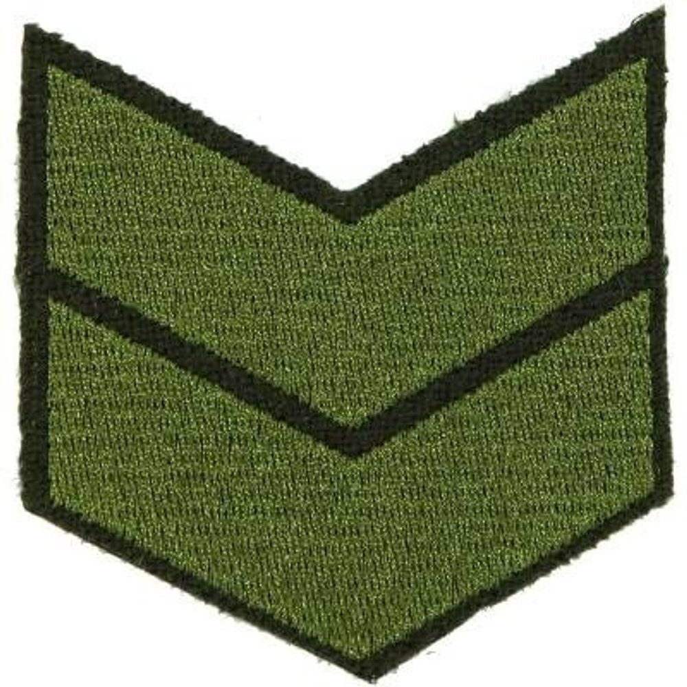 Нашивка за выслугу 10 лет оливковая (на липучке)