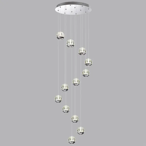5100/60L L-VISION ODL25 559 Люстра каскадная LED 60W (12*5W) 4000K 3000Лм SONO