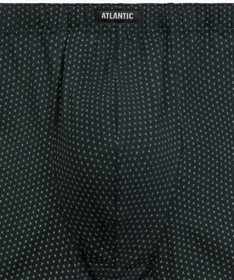 Трусы мужские боксеры (3шт), Atlantic 3MH-218, хлопок, изумрудный + темно-серый меланж + баклажан