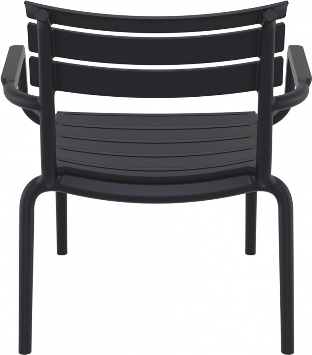 Кресло лаунж пластиковое Siesta Contract Paris Lounge, черный
