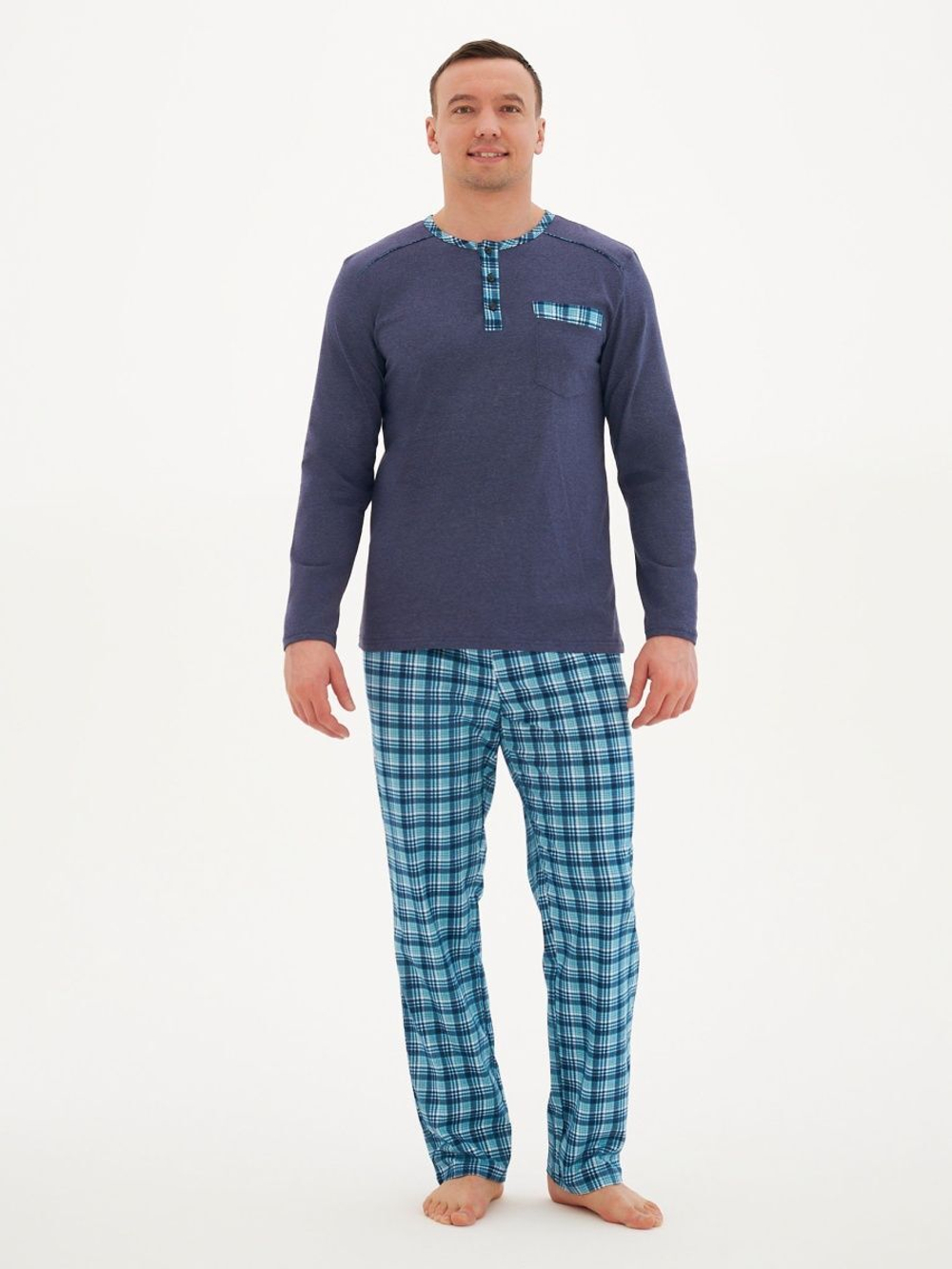 Пижама мужская штаны+футболка дл/р КМ0002