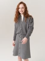 Кардиган для девочки AT1058 серый