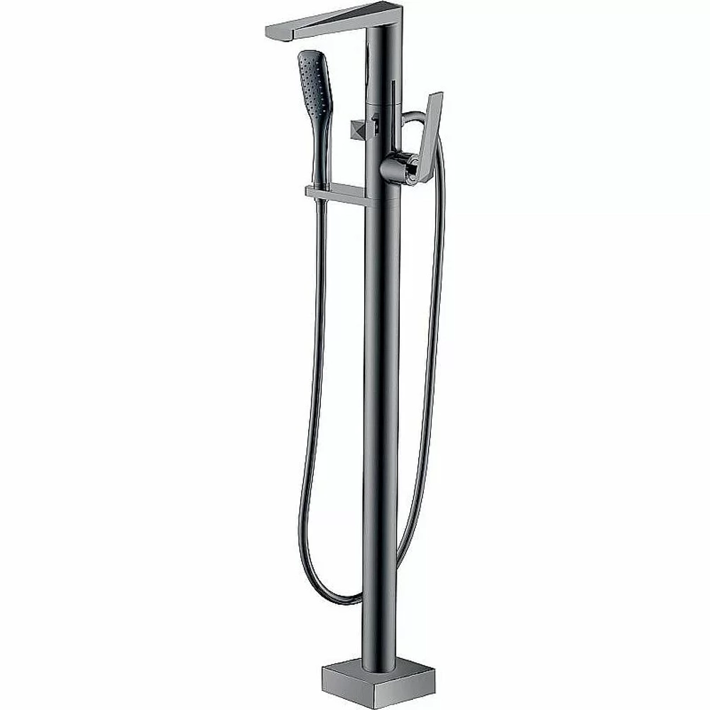 Смеситель для ванны Boheme Venturo 379-SGM сталь глянец