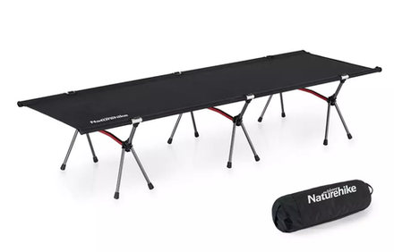 Раскладушка Naturehike XJC04 190х65х38 см, до 155 кг, черная, артикул NH19JJ006-BL