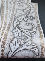 Бордюр для обоев бумажный 12 см окантовка лента белый