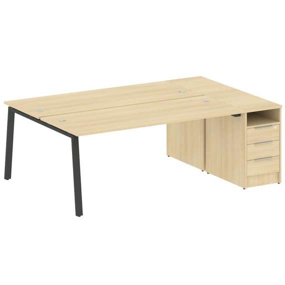 Метал Систем Рабочая станция с тумбой на А-образном м/к БА.РС-СТП-2.5