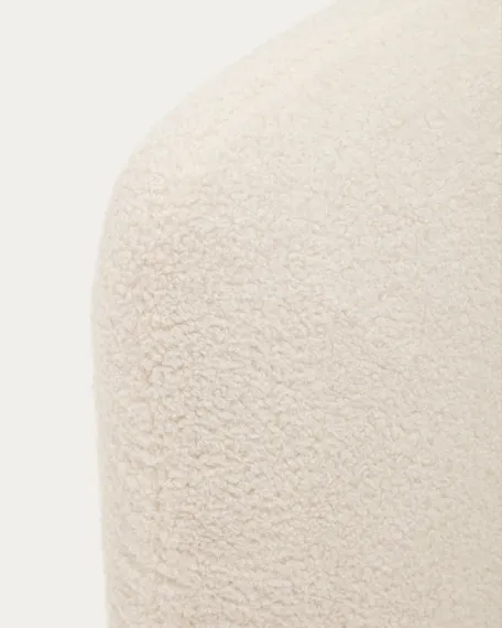 Кровать Martina со съемным бежевым чехлом из ткани букле под матрас 160 х 200 см