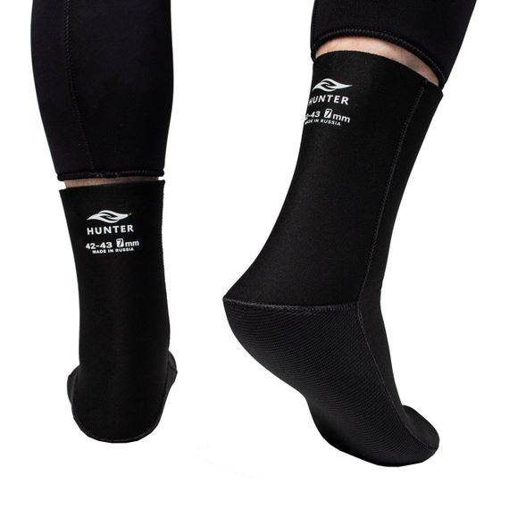 Носки Aquateam Hunter Jako 5 мм нейлон/открытая пора черные