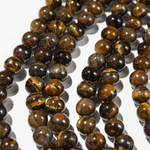 Тигровый глаз натуральный эконом, 6,4мм, шар