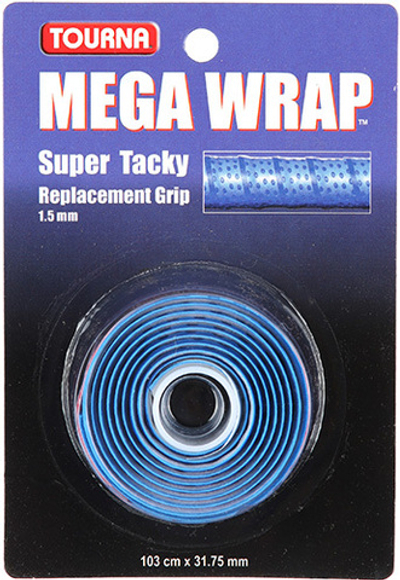 Намотки теннисные базовая Tourna Mega Wrap blue 1P