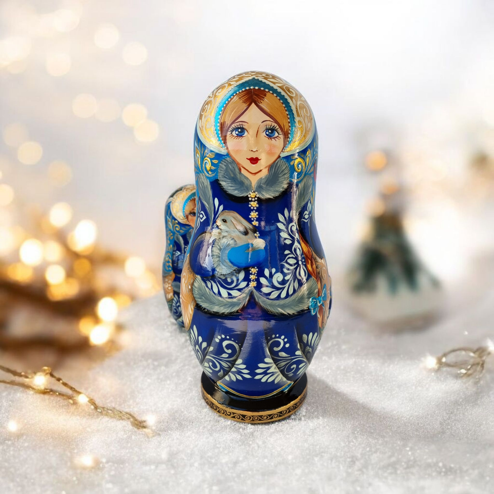 Матрёшка 21см "С зайкой" 5мест