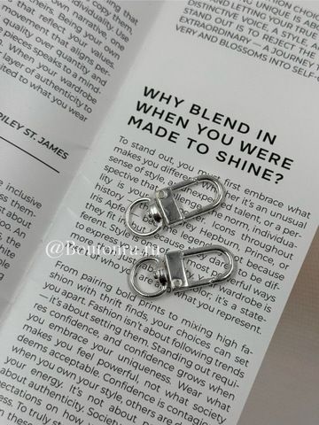 Карабин металл 12 мм под серебро