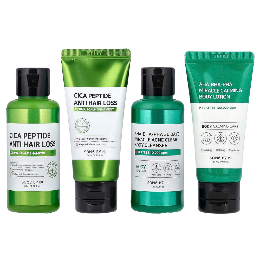 SOME BY MI, Miracle, стартовый набор для волос и тела, из 4 предметов