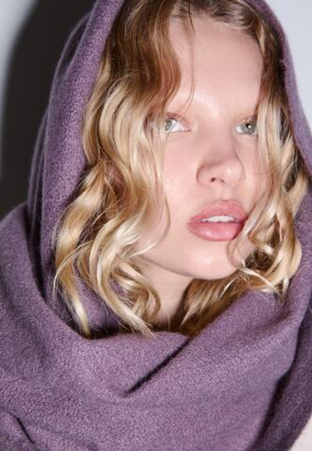 STRADIVARIUS Шарф из начесаных ниток, лиловый