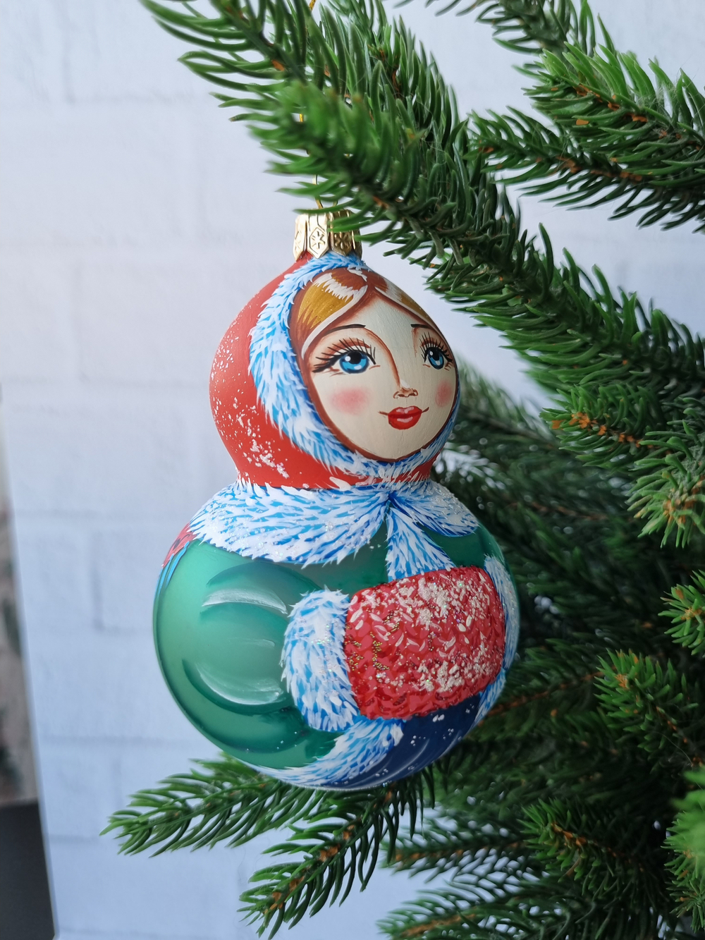 Матрешка стеклянная Марфуша