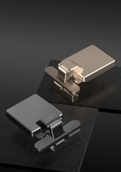 Петля JAZZ X2 для узкой AL рамки нержавейка