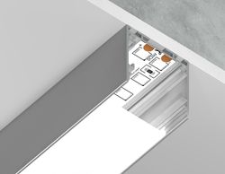 Ambrella Алюминиевый профиль накладной/подвесной "Profile System" 25*25 для светодиодной ленты до 23мм Profile System GP2500AL