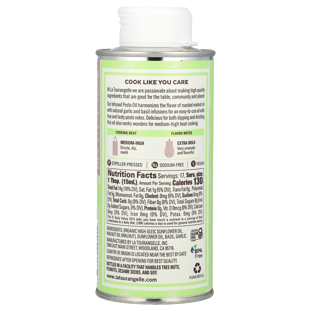 La Tourangelle, Масло песто, 250 мл (8,45 жидк. унц.)