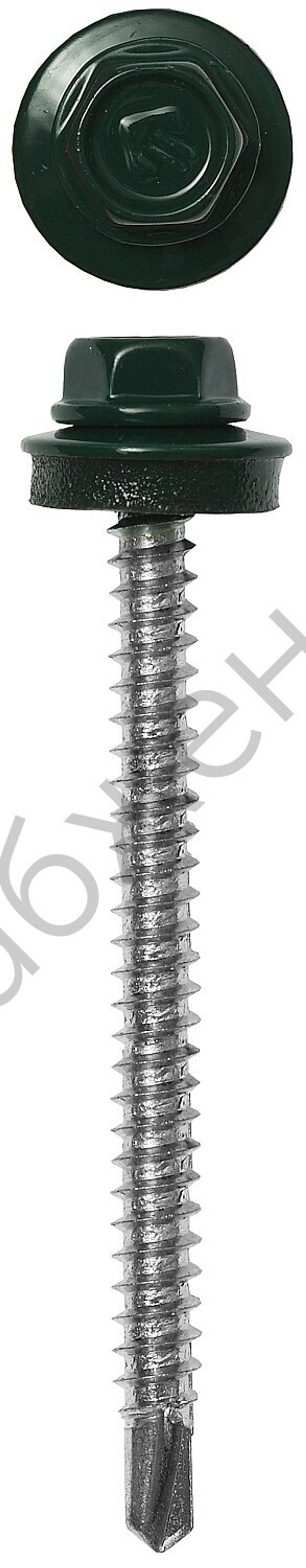 ЗУБР СКД 6005 60 х 4.8 мм, зел. насыщ., кровельный саморез, 1000 шт (4-300310-48-060-6005)