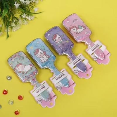 Расческа массажная «Baby House Boom», микс 4 вида Единорожки, 20*6,5см