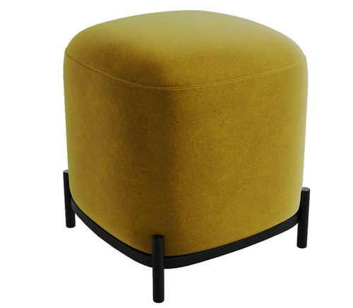 Пуфик в прихожую, желтый