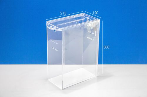 Ящик для анкет 215х120х300 с прорезями под ремень и карманом А4