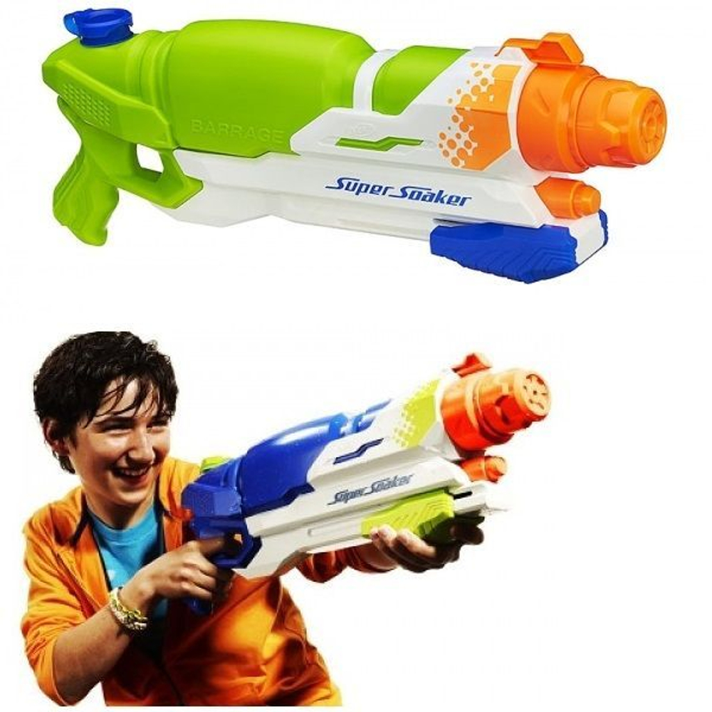 Nerf: Водяной бластер Super Soaker Шквал A4837H — Supersoaker Barrage Water Blaster — Нерф Нёрф Хасбро