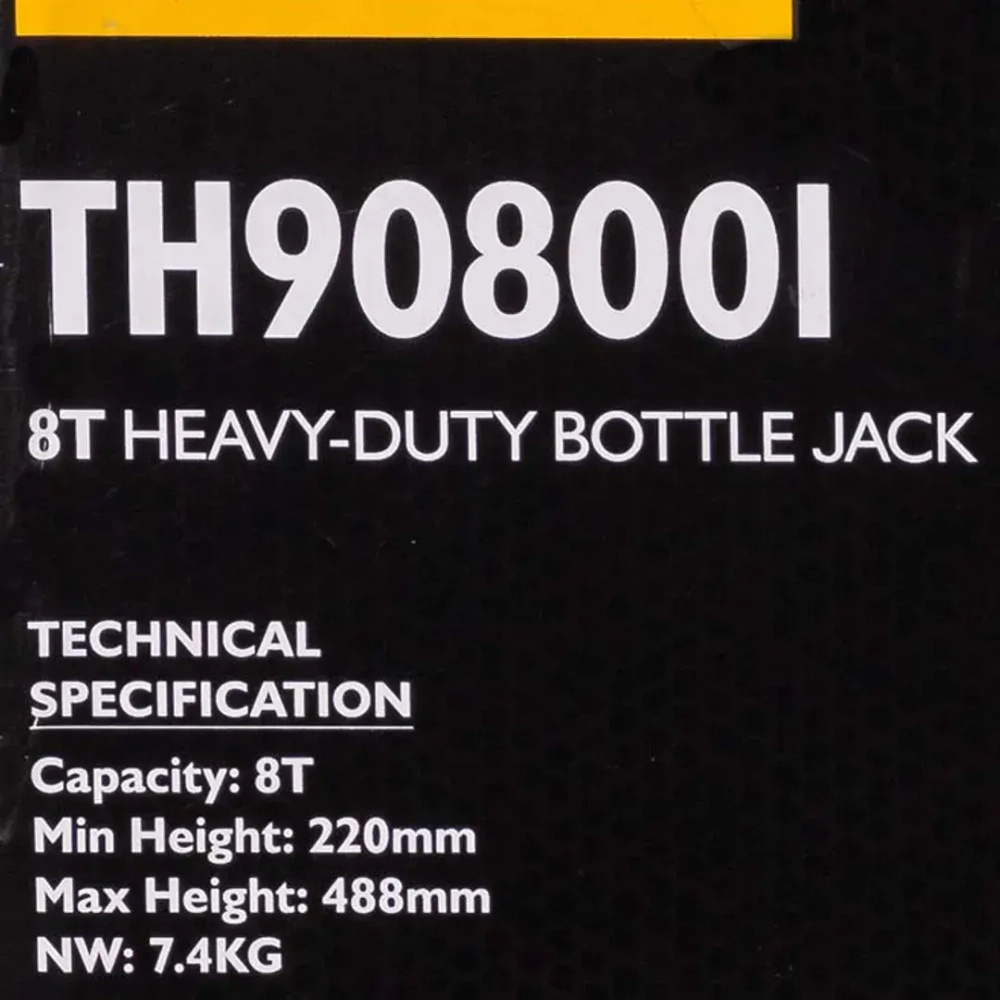 Домкрат бутылочный 8т JCB JCB-TH908001