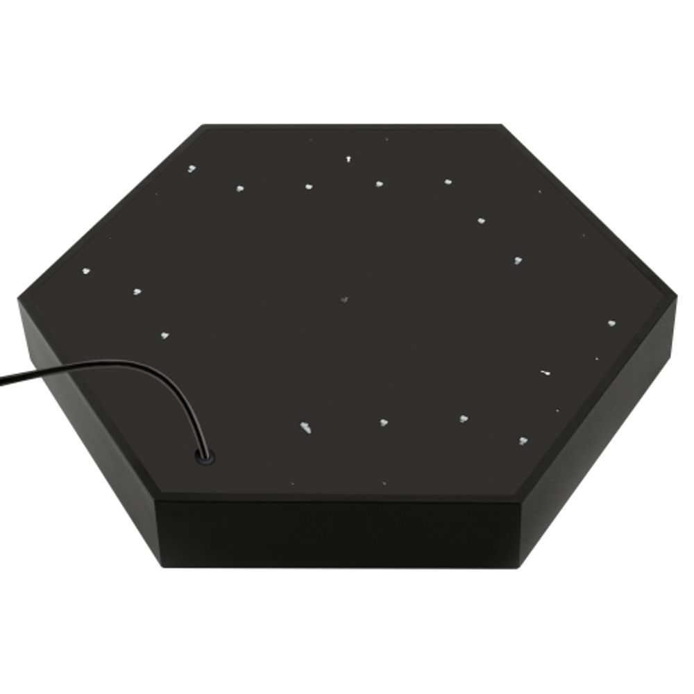 Светильник LED ЭРА Geometria SPO-121-B-40K-038 Hexagon 38Вт 4000K 4000Лм IP40 600*80 черный подвесной драйвер внутри | Декоративные светильники Geometria