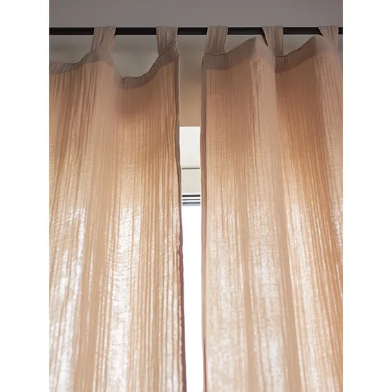 Штора из муслина бежевого цвета из коллекции essential, 150х290 см