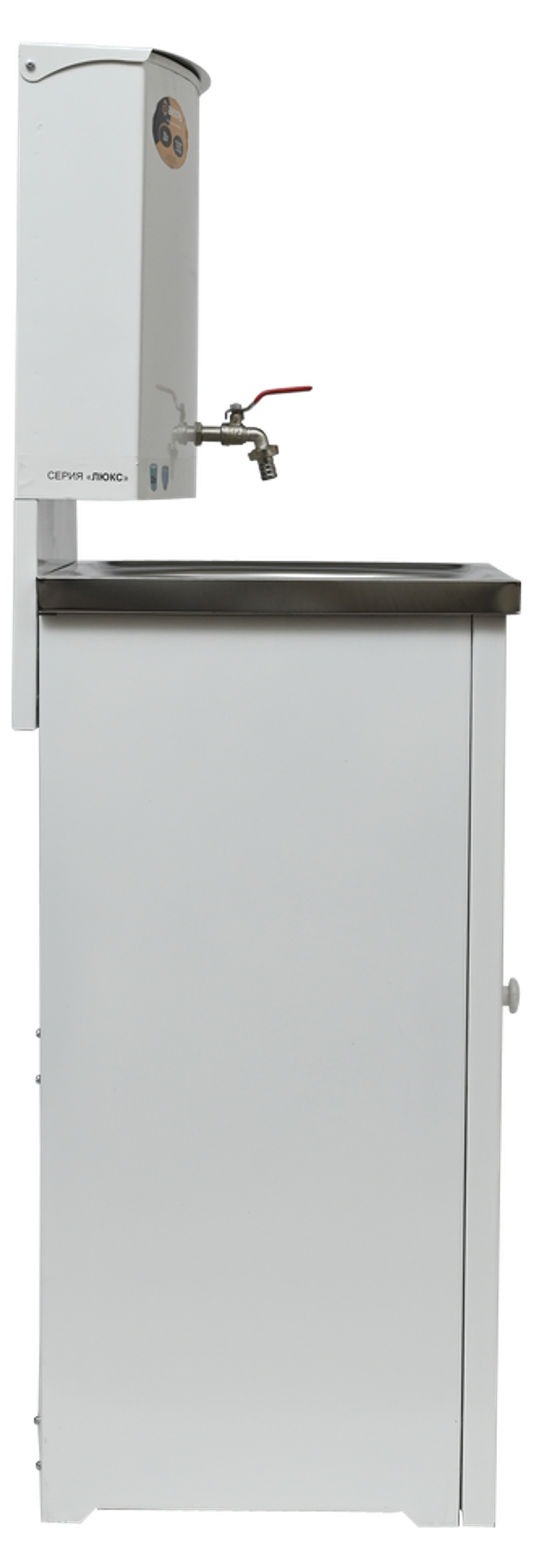 Умывальник дачный без подогрева "Люкс" ВИХРЬ, нержавейка, белый