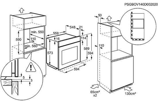 Газовый духовой шкаф Electrolux EOG 91402 AX