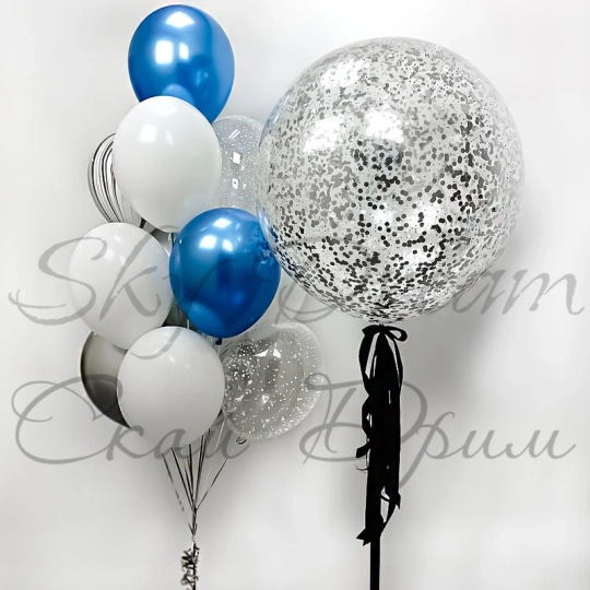 Композиция из шаров Гламурная