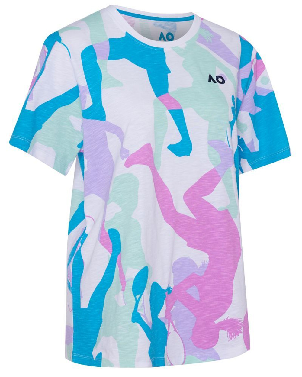 Женская теннисная футболка Australian Open T-Shirt Player Camouflage - разноцветный
