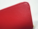 Женский красный кошелек на молнии