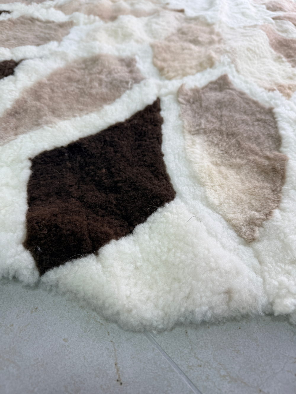 Ковер шкура натуральная овчина меховой