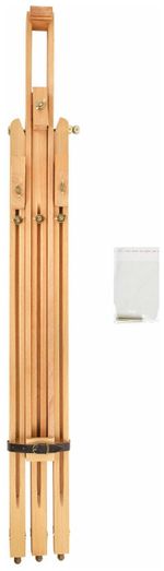 Мольберт полевой BRAUBERG ART CLASSIC, тренога, бук, высота 84 -187 см, высота холста 106см, 190651