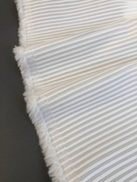 Коттон сорочка, белый, полоска NB#014