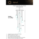 Подвесной светодиодный светильник Aployt Frederik APL.054.06.45