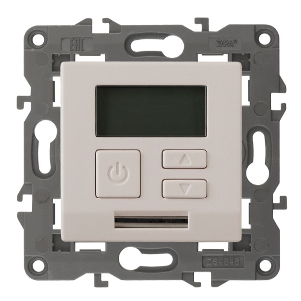 14-4111-02 ЭРА Терморегулятор универс. 230В-Imax16А, IP20, Эра Elegance, сл.кость