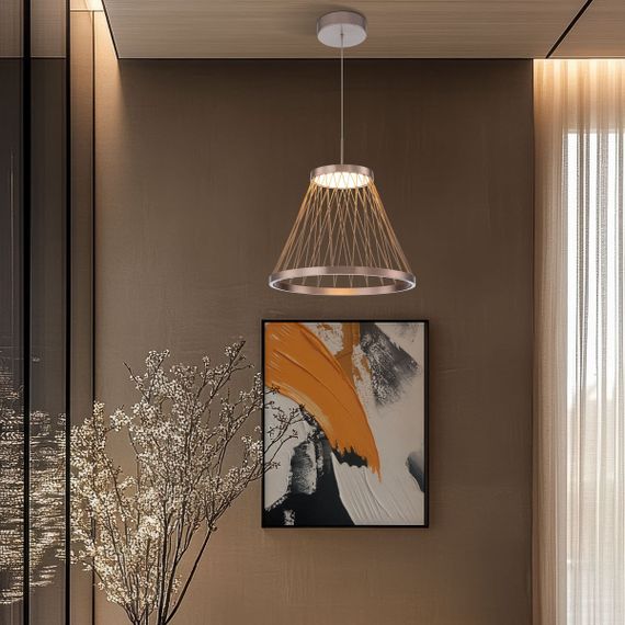 Подвесной светодиодный светильник Eurosvet Cesta 40016/1 LED коричневый