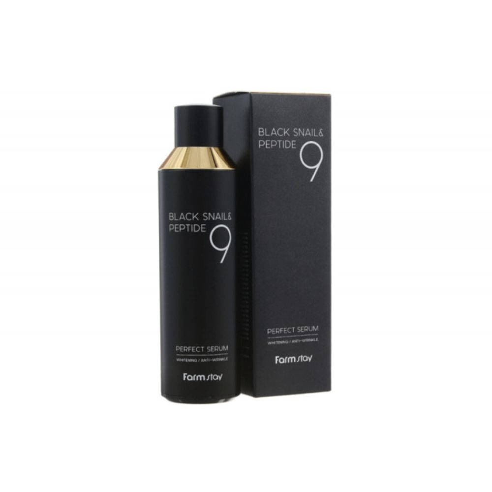 Farm Stay Black Snail &amp; Peptide Perfect Serum сыворотка с муцином черной улитки и пептидами