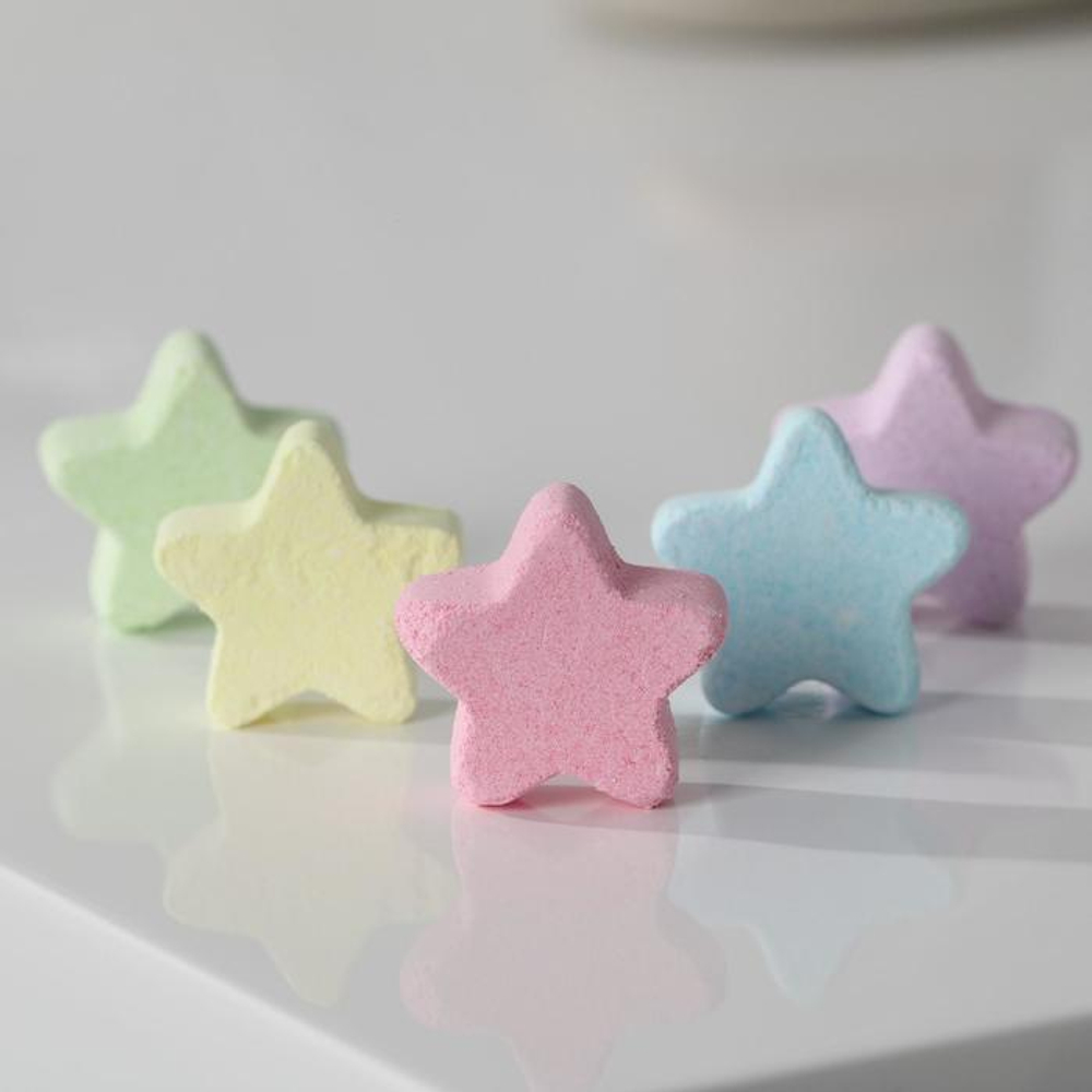 Фигурные бомбочки для ванны «Сияй ярче!» с ароматом фруктов (Цвет: разноцветный)