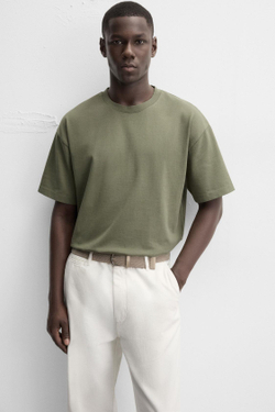 ZARA ПЛЕТЕНЫЙ ЭЛАСТИЧНЫЙ РЕМЕНЬ, БЕЖЕВЫЙ