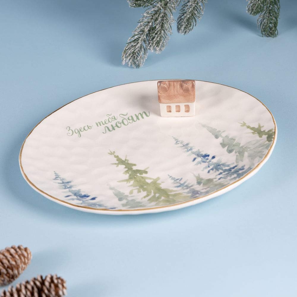 БЛЮДО ОВАЛЬНОЕ КОЛЛЕКЦИЯ "CHALET" 30*24,5*6,5 СМ