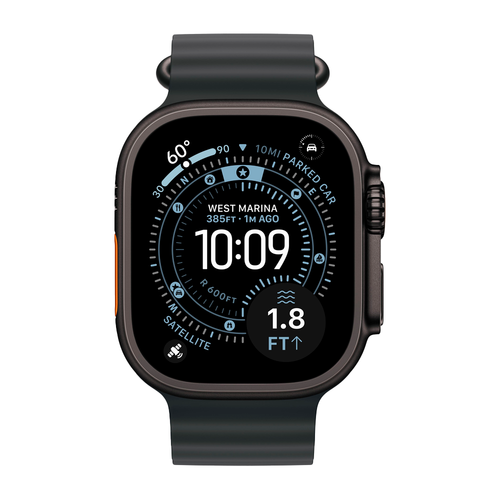 Умные часы Apple Watch Ultra 3 (2025) GPS + Cellular, 49mm, Black Titanium Case with Black Ocean Band