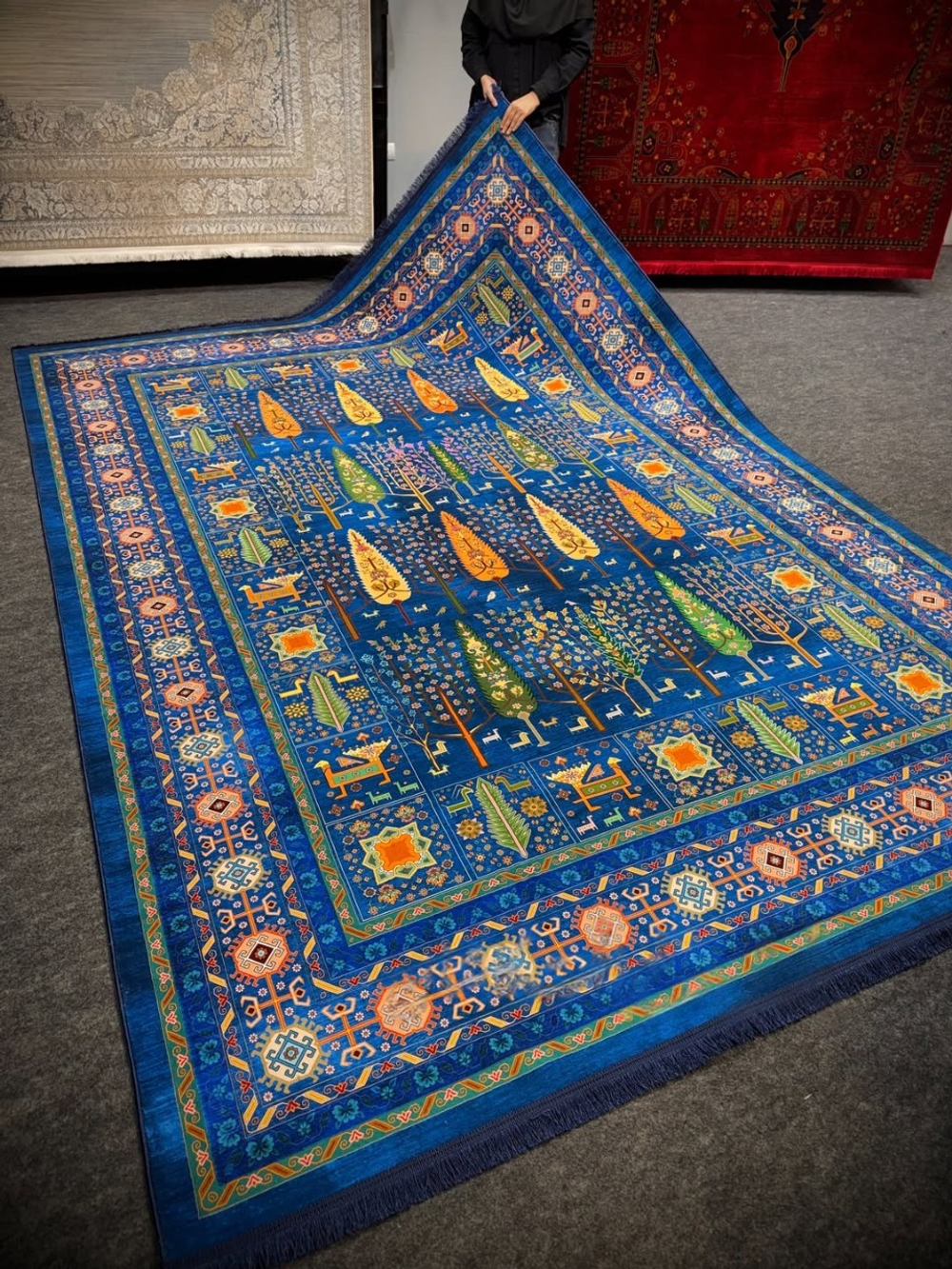 Иранский ковер из искусственного шелка 150 х 250 Rokhbaft T1048 Иран