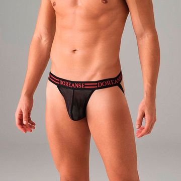 Мужские трусы джоки черные сетчатые Doreanse 1006