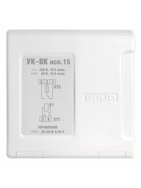 УК-ВК исп.15  Релейный усилитель на один канал. На Переключение. Входное напряжение 24 В. ток – 20 м