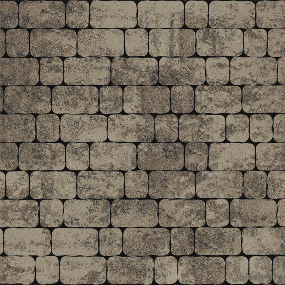 Тротуарная плитка Арена - Листопад гладкий Старый замок, комплект из 2 видов плит